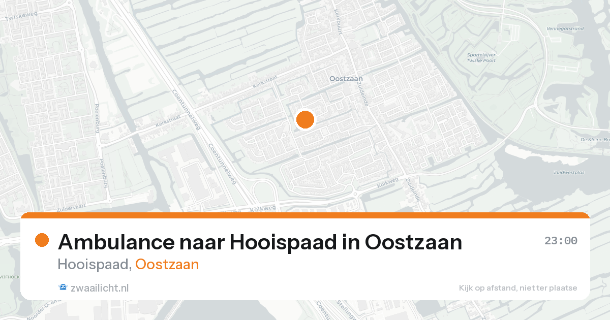 Ambulance naar Hooispaad in Oostzaan — 17 mei 2026