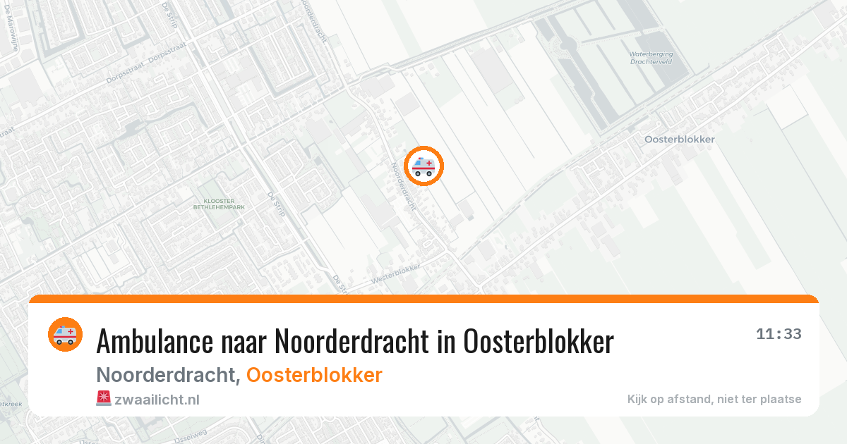 Ambulance naar Noorderdracht in Oosterblokker — 8 feb 2026
