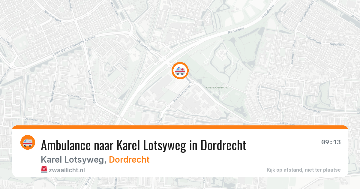 Ambulance naar Karel Lotsyweg in Dordrecht — 31 jul 2026