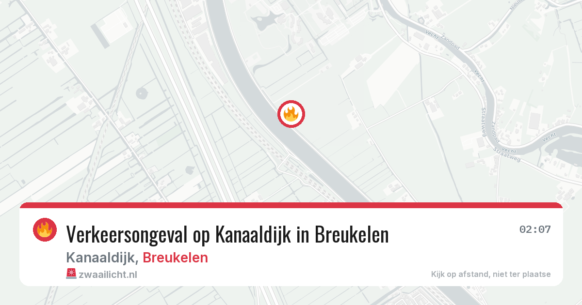 Verkeersongeval op Kanaaldijk in Breukelen — 20 jul 2026