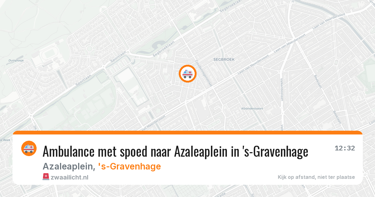 Ambulance met spoed naar Azaleaplein in 's-Gravenhage — 23 mei 2026