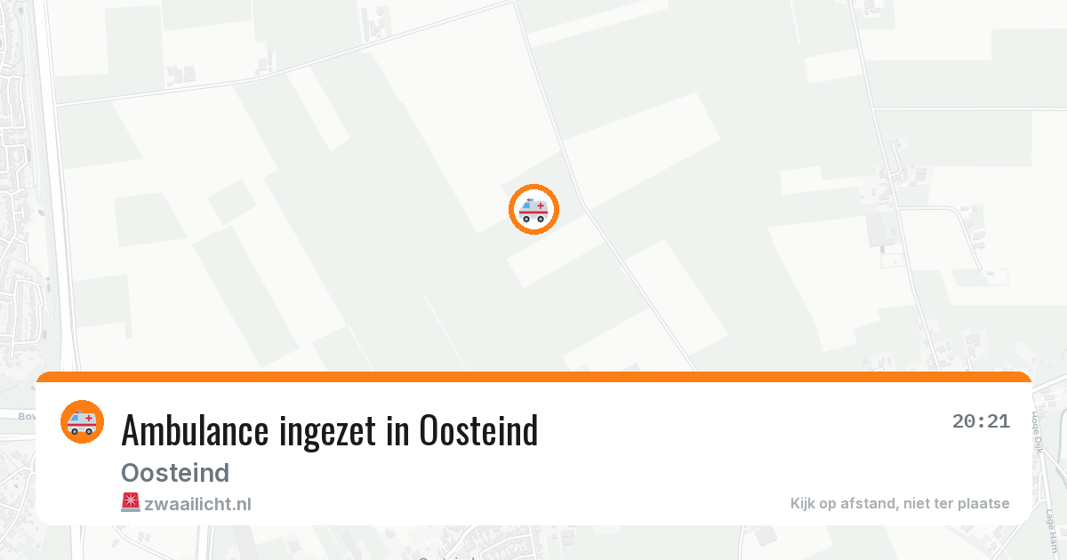 Ambulance ingezet in Oosteind — 14 aug 2026