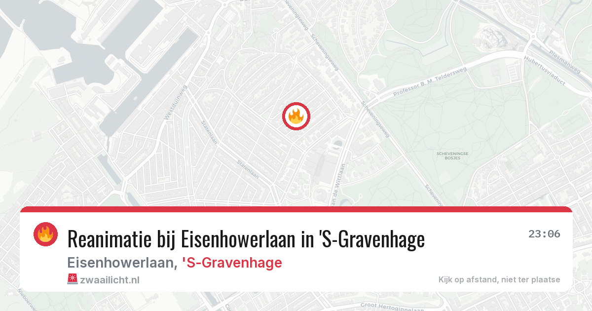 Reanimatie bij Eisenhowerlaan in 'S-Gravenhage — 5 mrt 2026