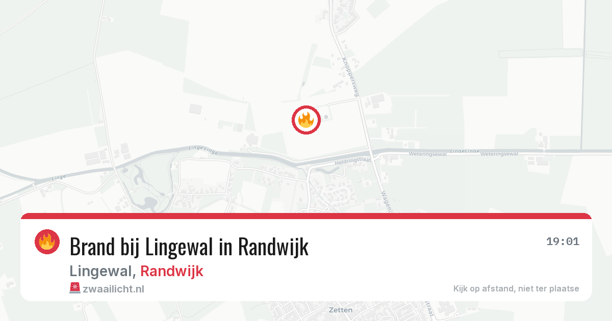 Brand bij Lingewal in Randwijk — 8 jun 2026