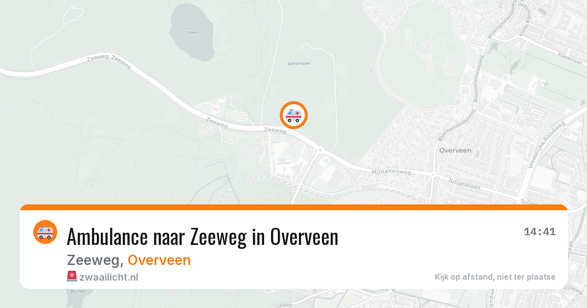Ambulance naar Zeeweg in Overveen — 7 apr 2026