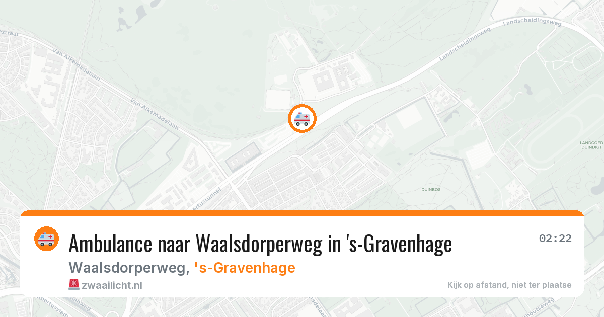Ambulance naar Waalsdorperweg in 's-Gravenhage — 30 jun 2026