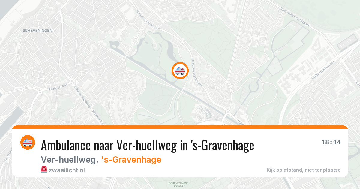 Ambulance naar Ver-huellweg in 's-Gravenhage — 7 aug 2026