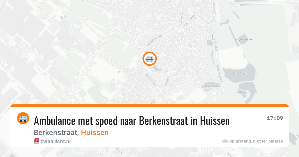 Ambulance met spoed naar Berkenstraat in Huissen — 28 jul 2026