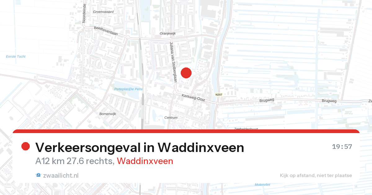 Verkeersongeval in Waddinxveen — 4 mrt 2026