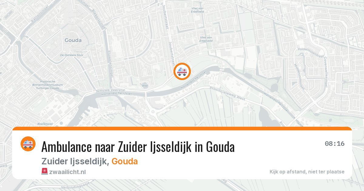 Ambulance naar Zuider Ijsseldijk in Gouda — 23 mrt 2026