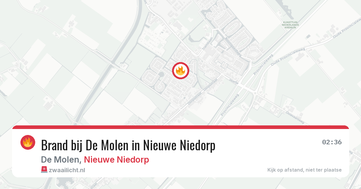 Brand bij De Molen in Nieuwe Niedorp — 24 feb 2026