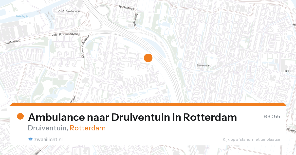 Ambulance naar Druiventuin in Rotterdam — 28 aug 2026