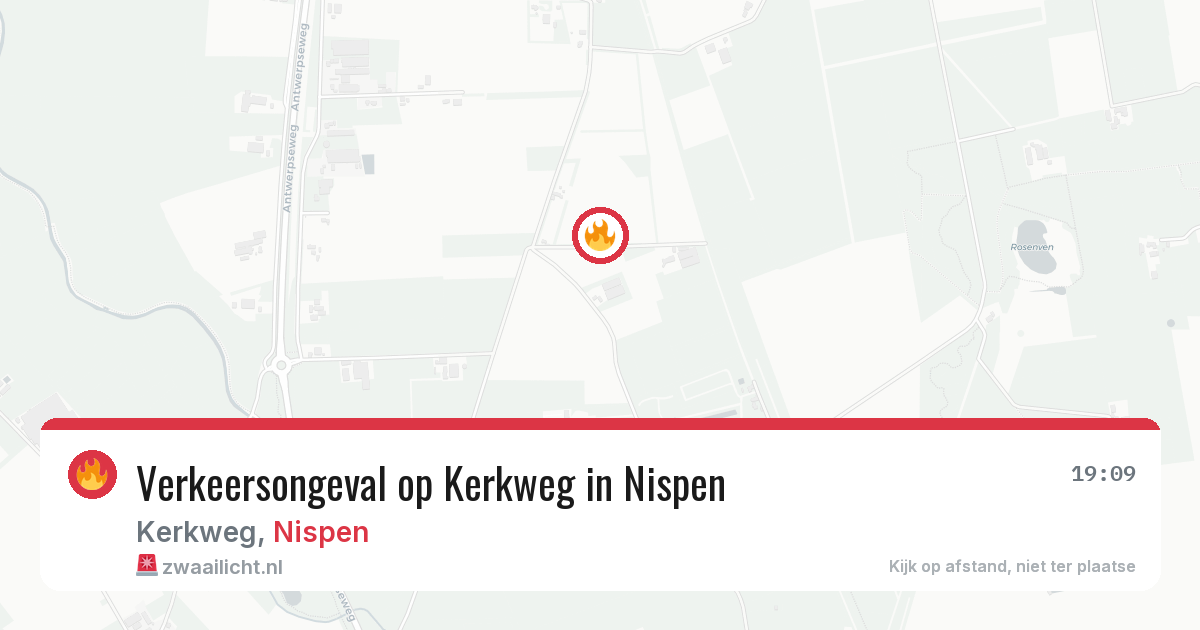 Verkeersongeval op Kerkweg in Nispen — 16 feb 2026