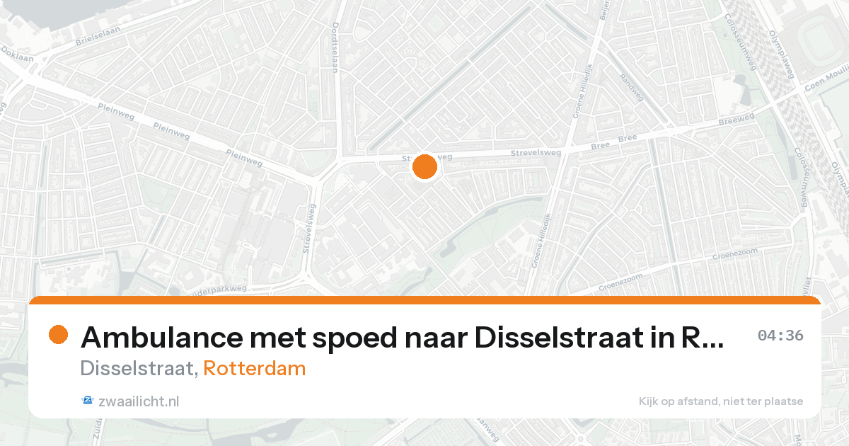 Ambulance met spoed naar Disselstraat in Rotterdam — 8 feb 2026