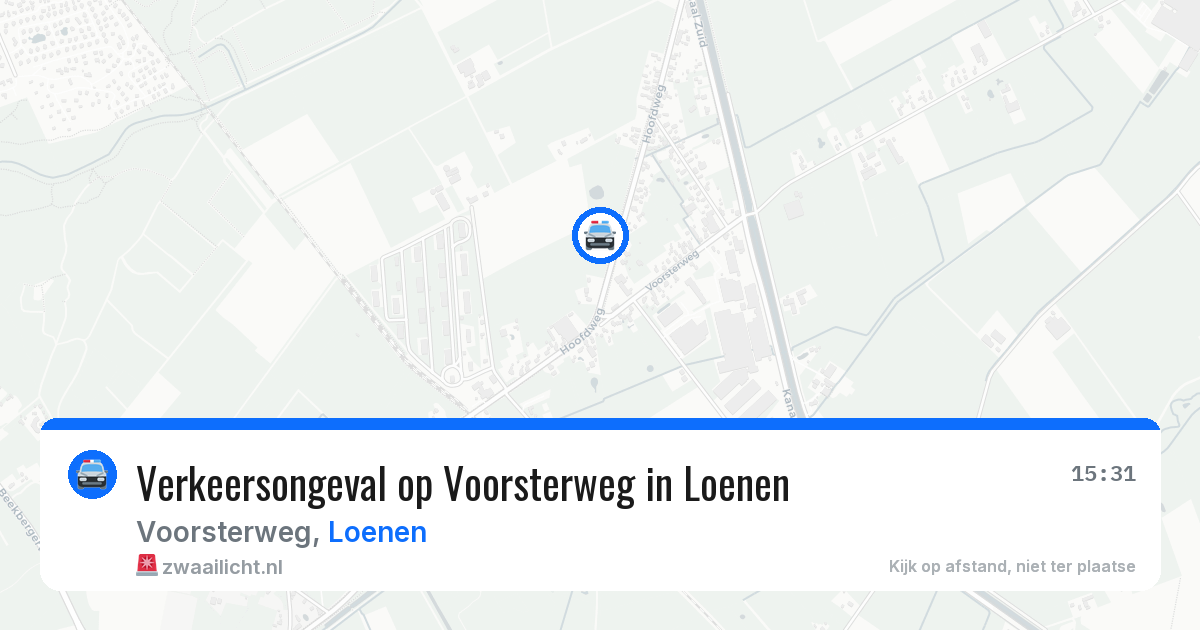 Verkeersongeval op Voorsterweg in Loenen — 17 jun 2026