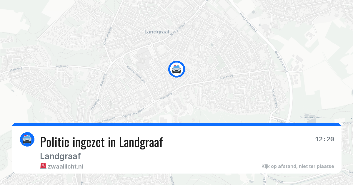 Politie ingezet in Landgraaf — 8 apr 2026 | 🚨 Zwaailicht.nl