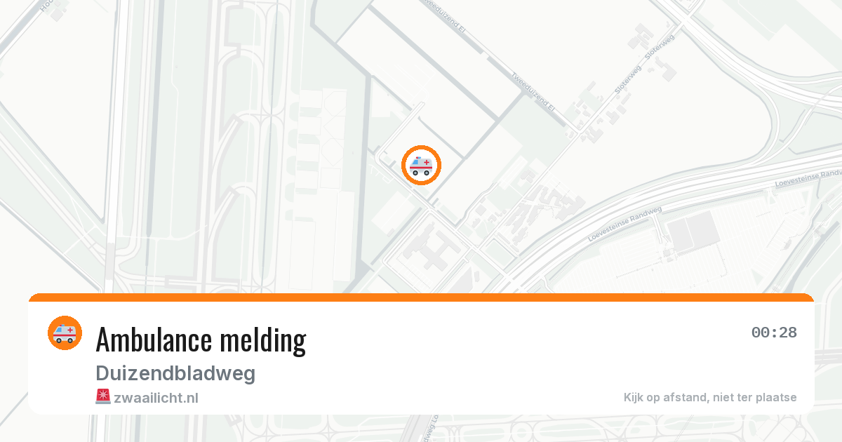 Ambulance melding — 3 jul 2026