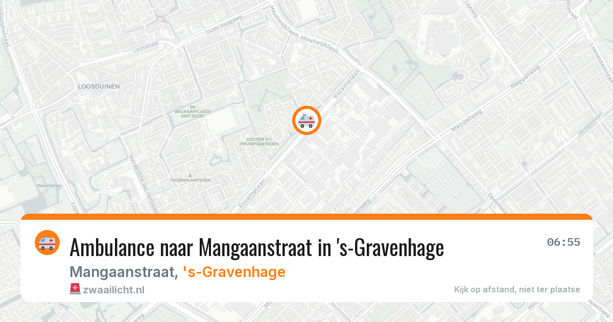 Ambulance naar Mangaanstraat in 's-Gravenhage — 7 mei 2026