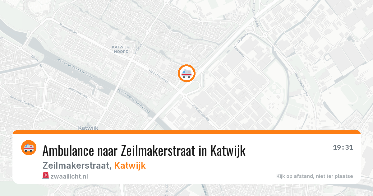 Ambulance naar Zeilmakerstraat in Katwijk — 30 jun 2026