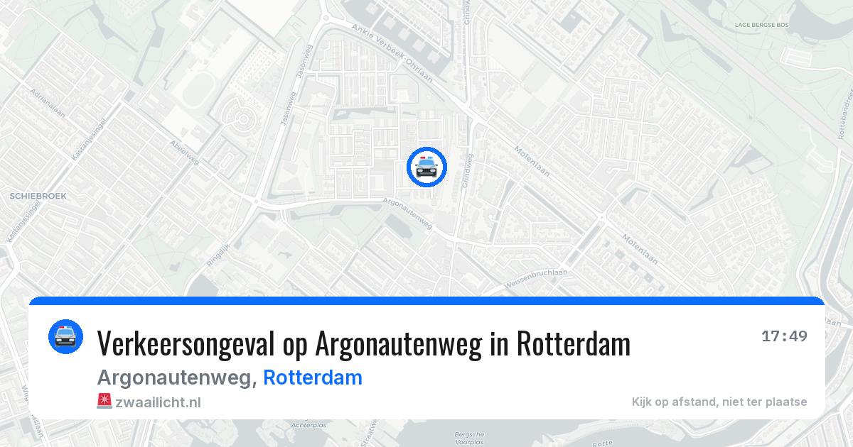 Verkeersongeval op Argonautenweg in Rotterdam — 4 jul 2026