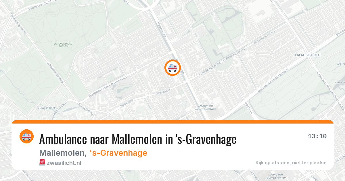 Ambulance naar Mallemolen in 's-Gravenhage — 24 mrt 2026