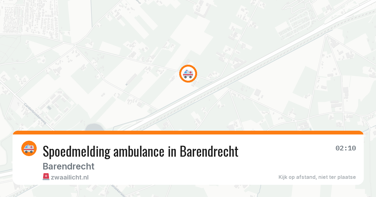 Spoedmelding ambulance in Barendrecht — 11 aug 2026
