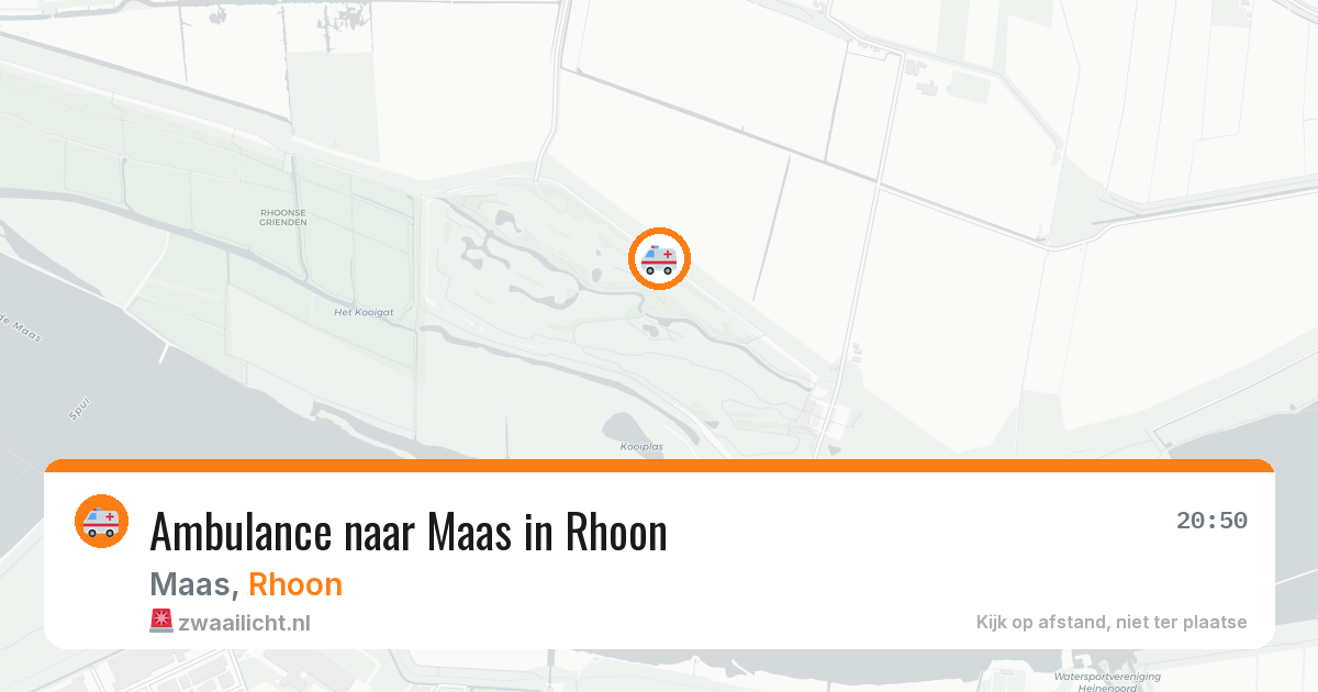 Ambulance naar Maas in Rhoon — 23 mei 2026