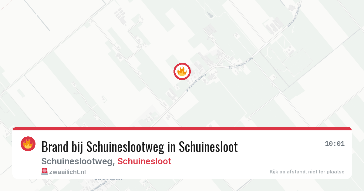Brand bij Schuineslootweg in Schuinesloot — 12 aug 2026