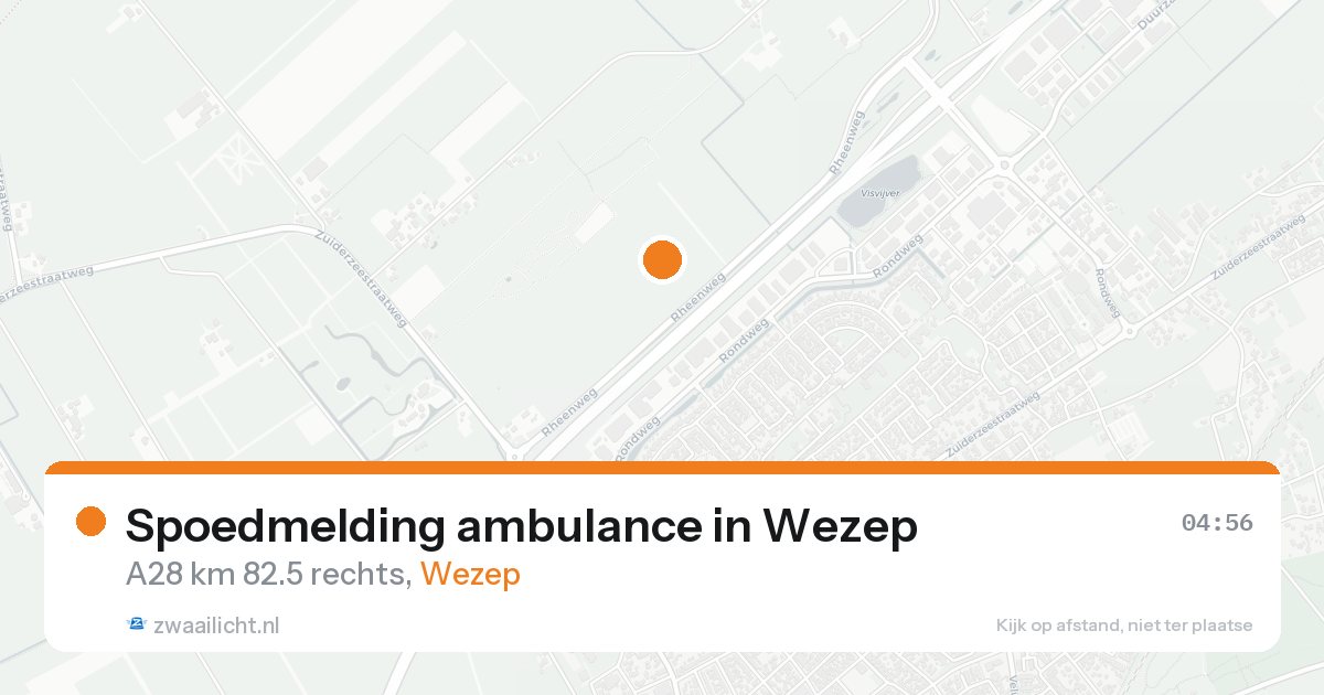Spoedmelding ambulance in Wezep — 24 aug 2026