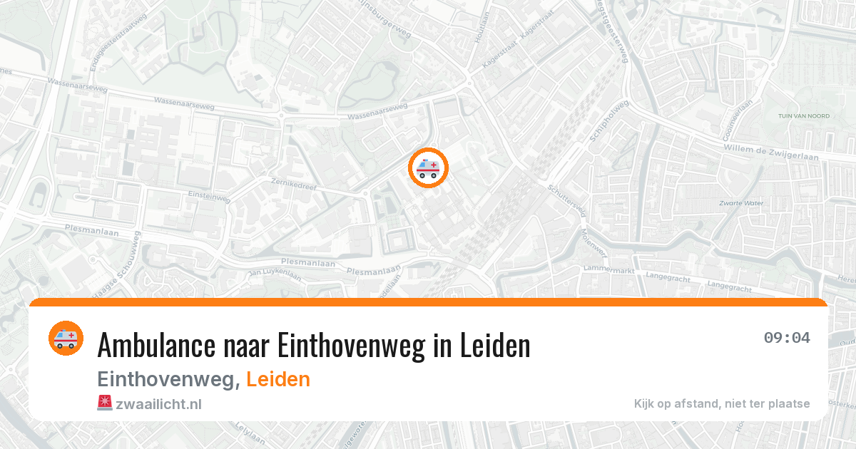 Ambulance naar Einthovenweg in Leiden — 29 jan 2026