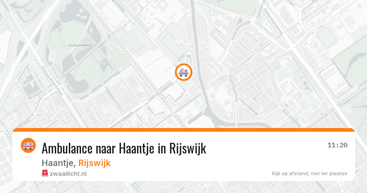 Ambulance naar Haantje in Rijswijk — 10 mei 2026