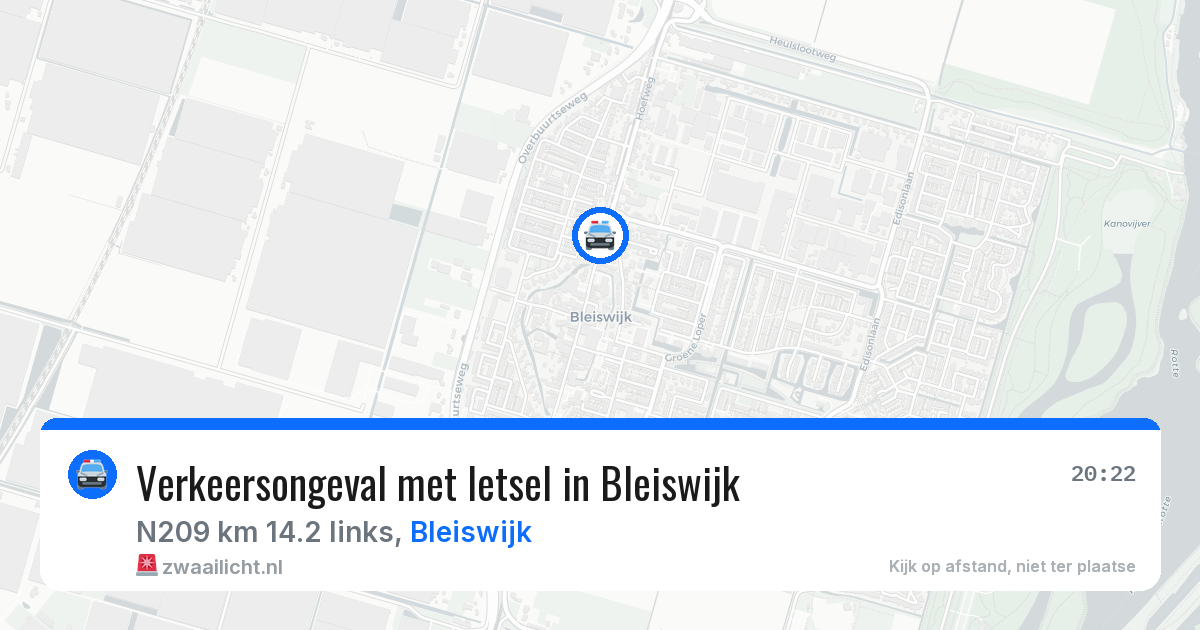 Verkeersongeval met letsel in Bleiswijk — 15 jul 2026