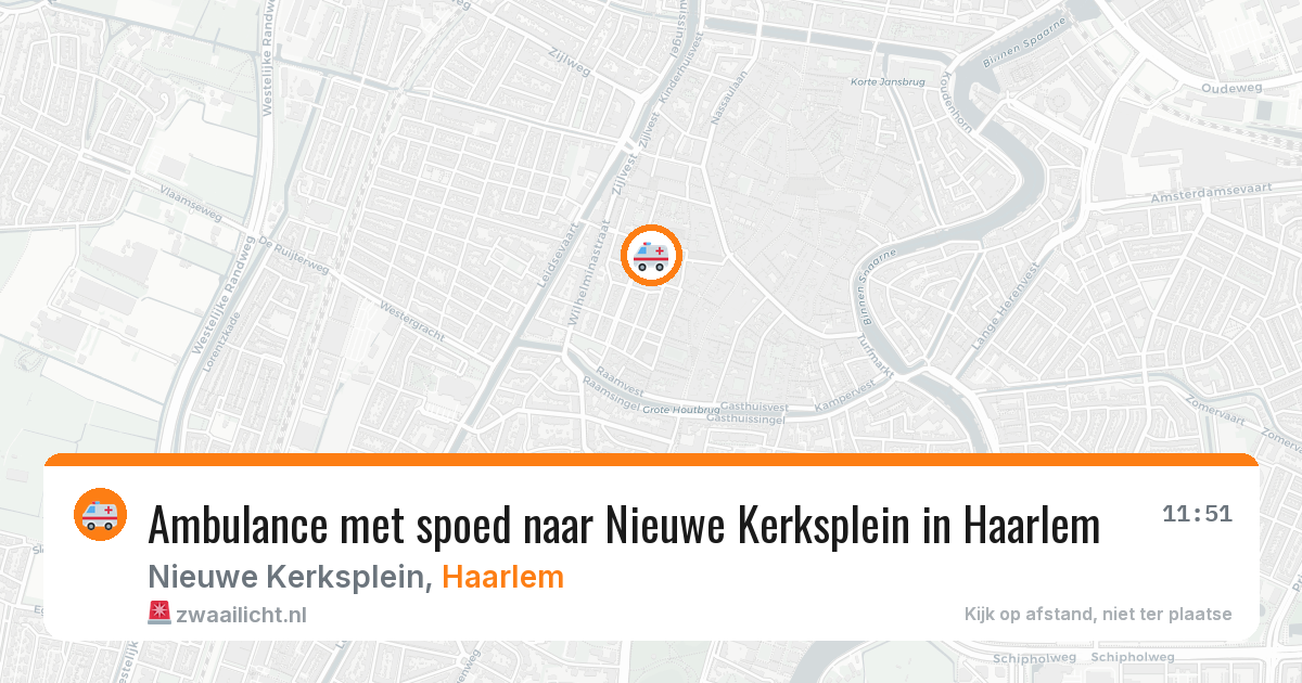 Ambulance met spoed naar Nieuwe Kerksplein in Haarlem — 31 mei 2026