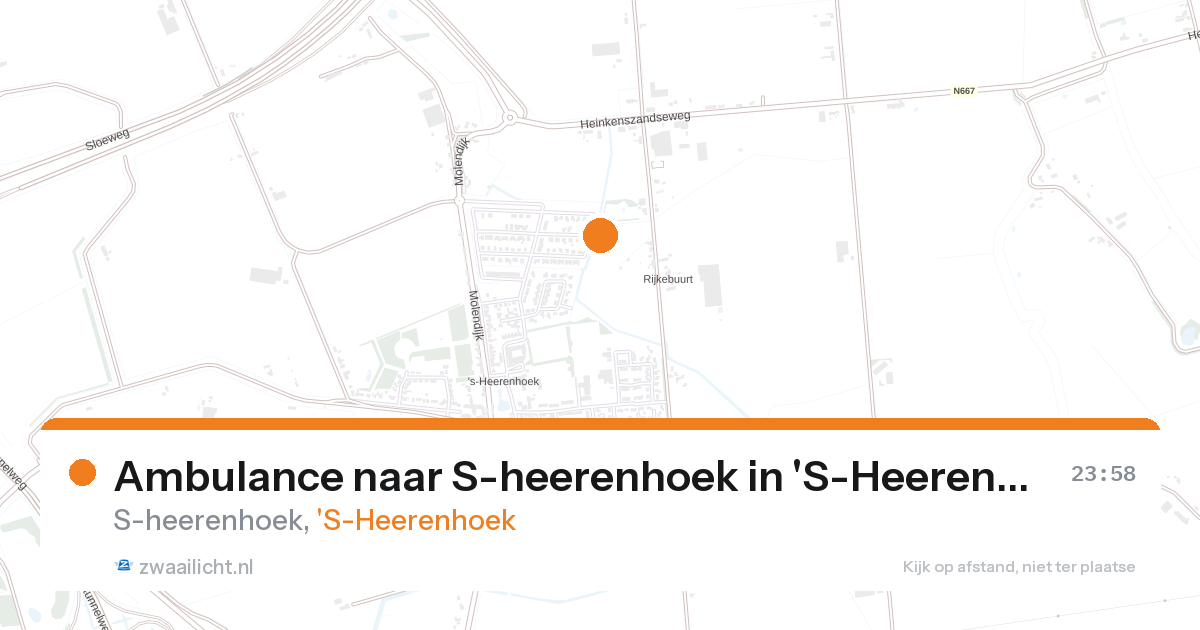 Ambulance naar S-heerenhoek in 'S-Heerenhoek — 26 aug 2026