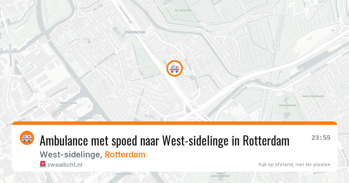 Ambulance met spoed naar West-sidelinge in Rotterdam — 4 jul 2026