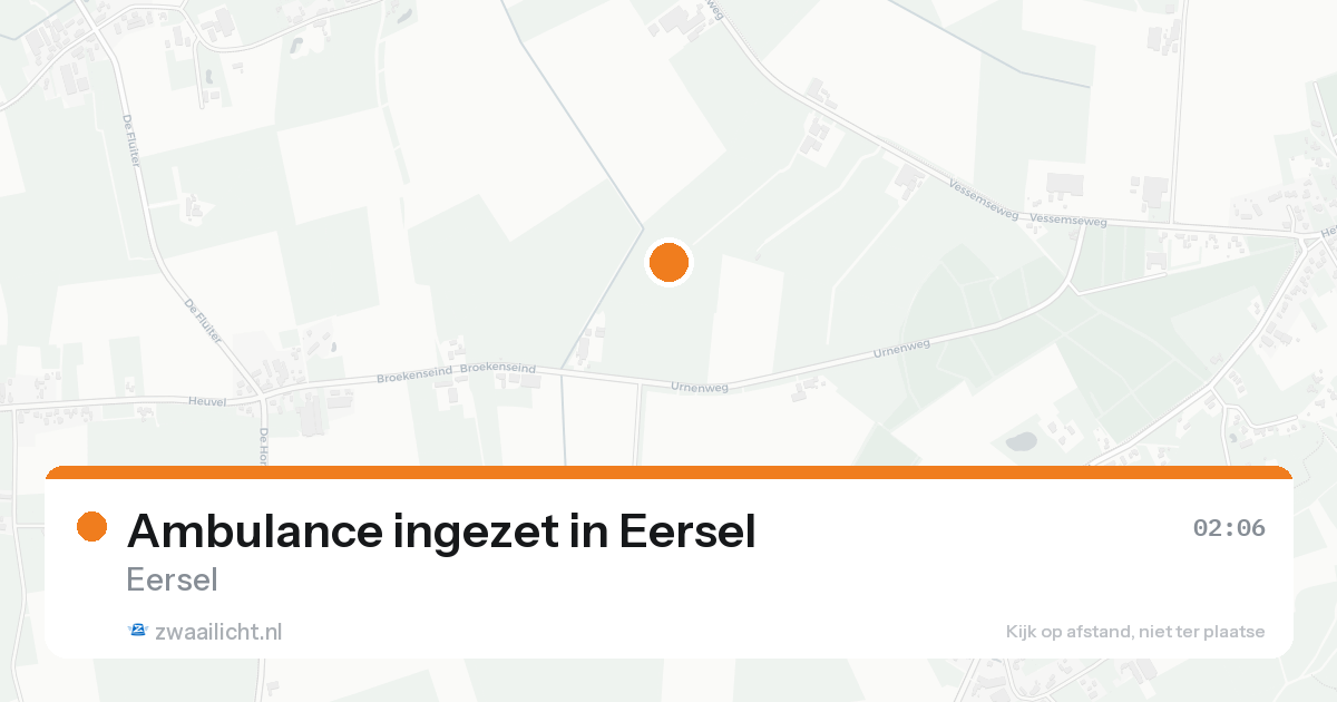 Ambulance ingezet in Eersel — 16 aug 2026