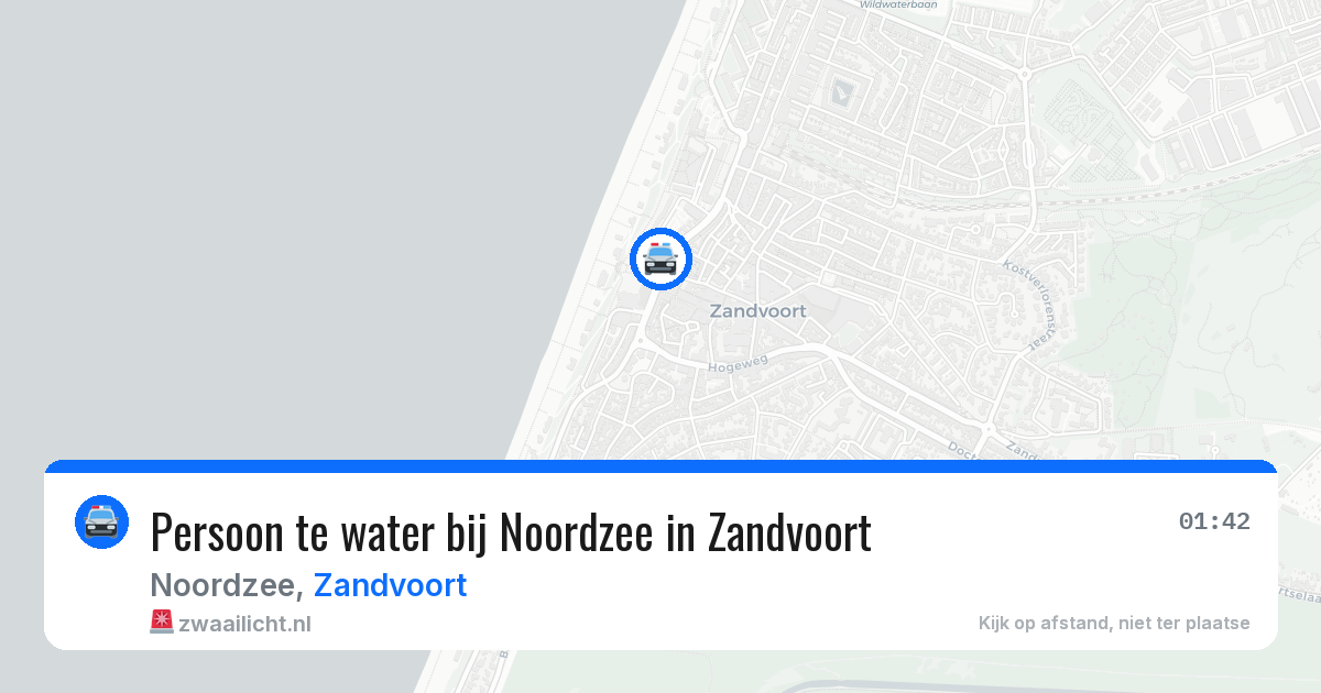 Persoon te water bij Noordzee in Zandvoort — 25 jul 2026