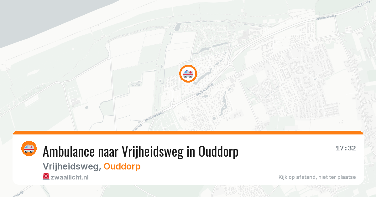 Ambulance naar Vrijheidsweg in Ouddorp — 13 aug 2026