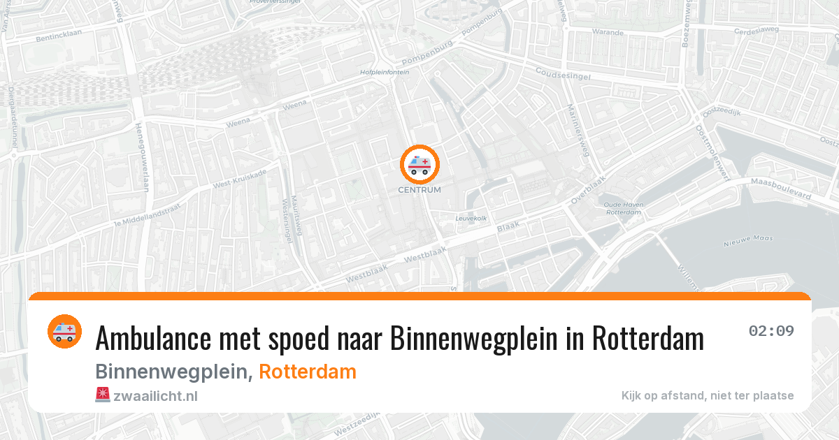 Ambulance met spoed naar Binnenwegplein in Rotterdam — 4 apr 2026