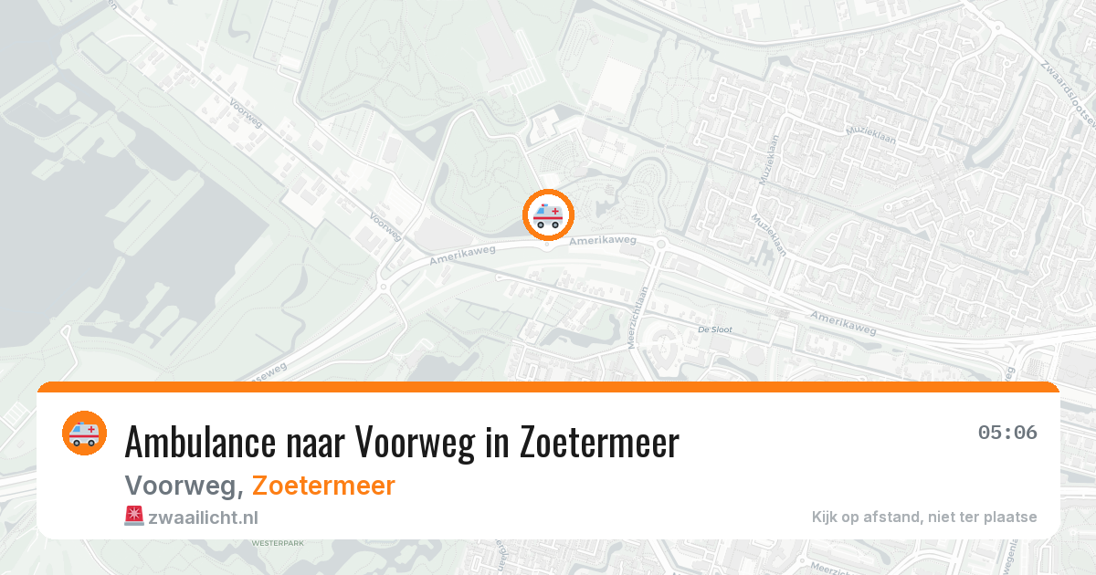 Ambulance naar Voorweg in Zoetermeer — 11 aug 2026