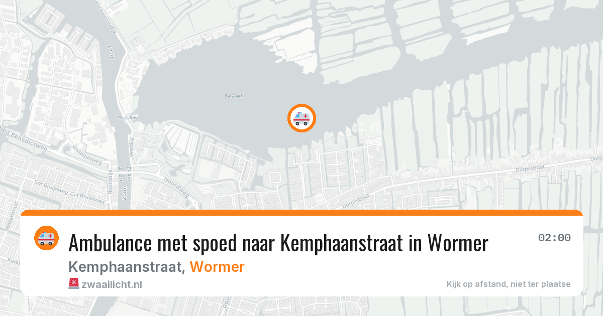 Ambulance met spoed naar Kemphaanstraat in Wormer — 30 apr 2026