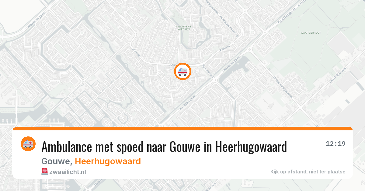Ambulance met spoed naar Gouwe in Heerhugowaard — 22 jan 2026