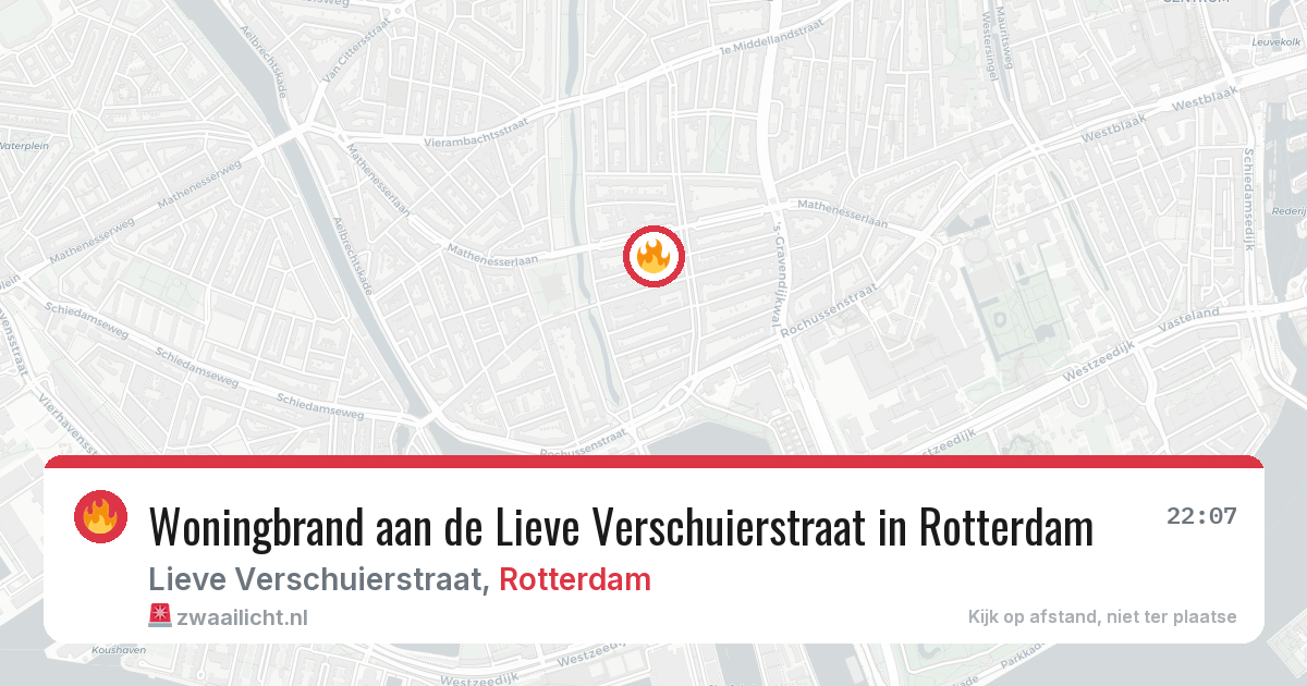 Woningbrand aan de Lieve Verschuierstraat in Rotterdam — 2 jun 2026