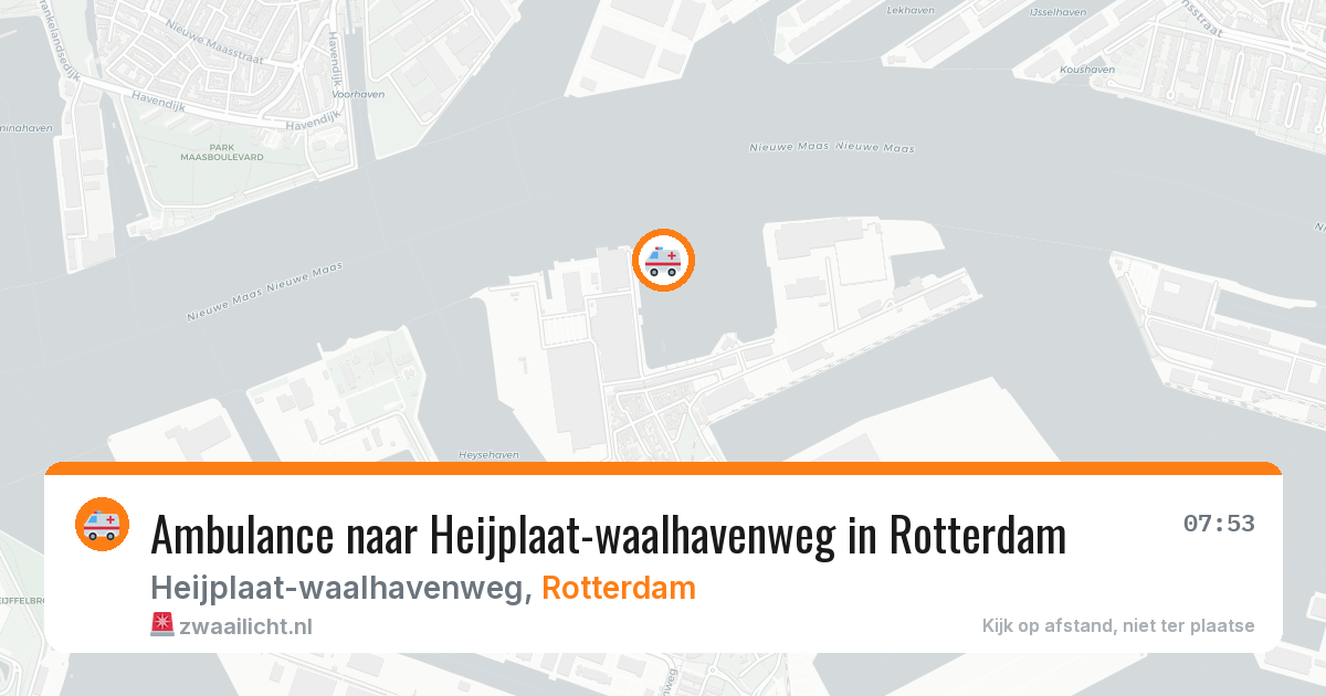Ambulance naar Heijplaat-waalhavenweg in Rotterdam — 2 jul 2026