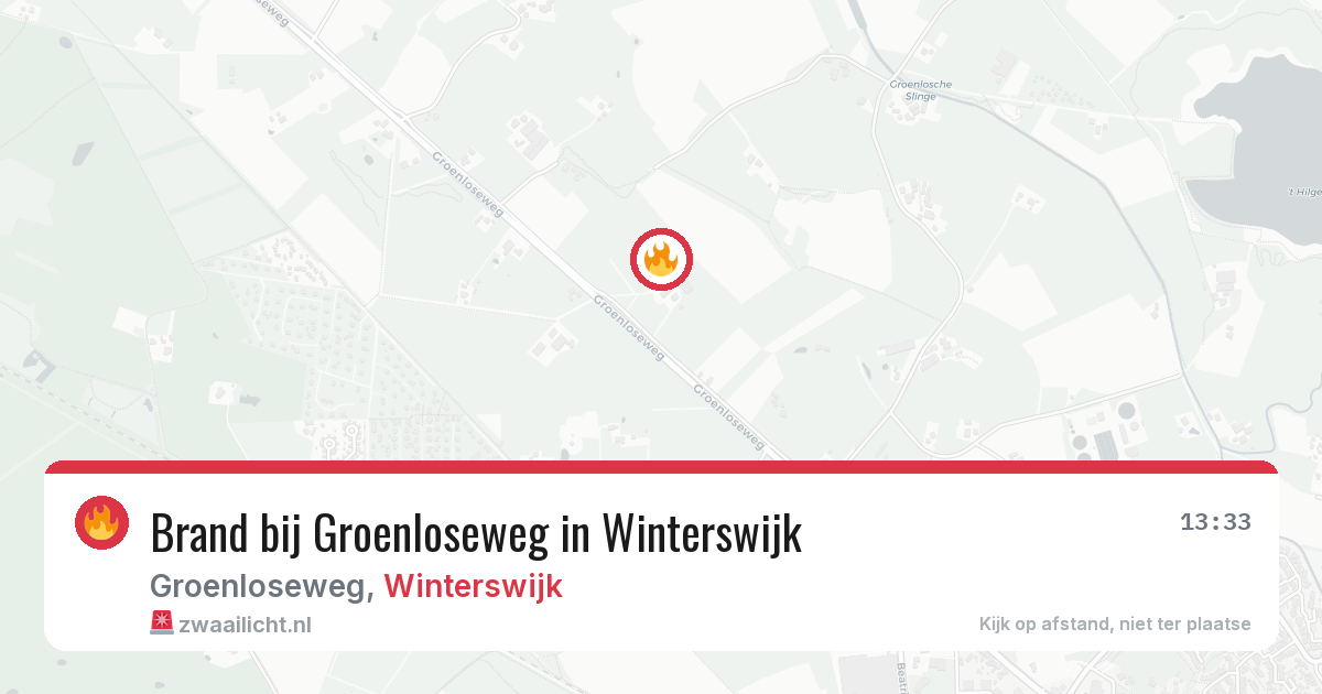 Brand bij Groenloseweg in Winterswijk — 26 mei 2026