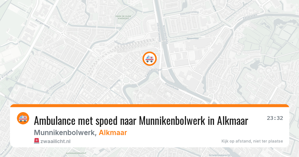 Ambulance met spoed naar Munnikenbolwerk in Alkmaar — 5 aug 2026