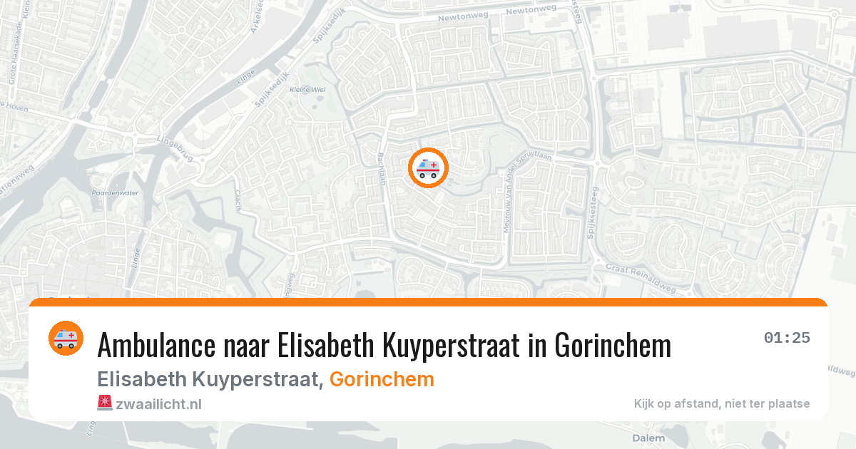 Ambulance naar Elisabeth Kuyperstraat in Gorinchem — 6 apr 2026