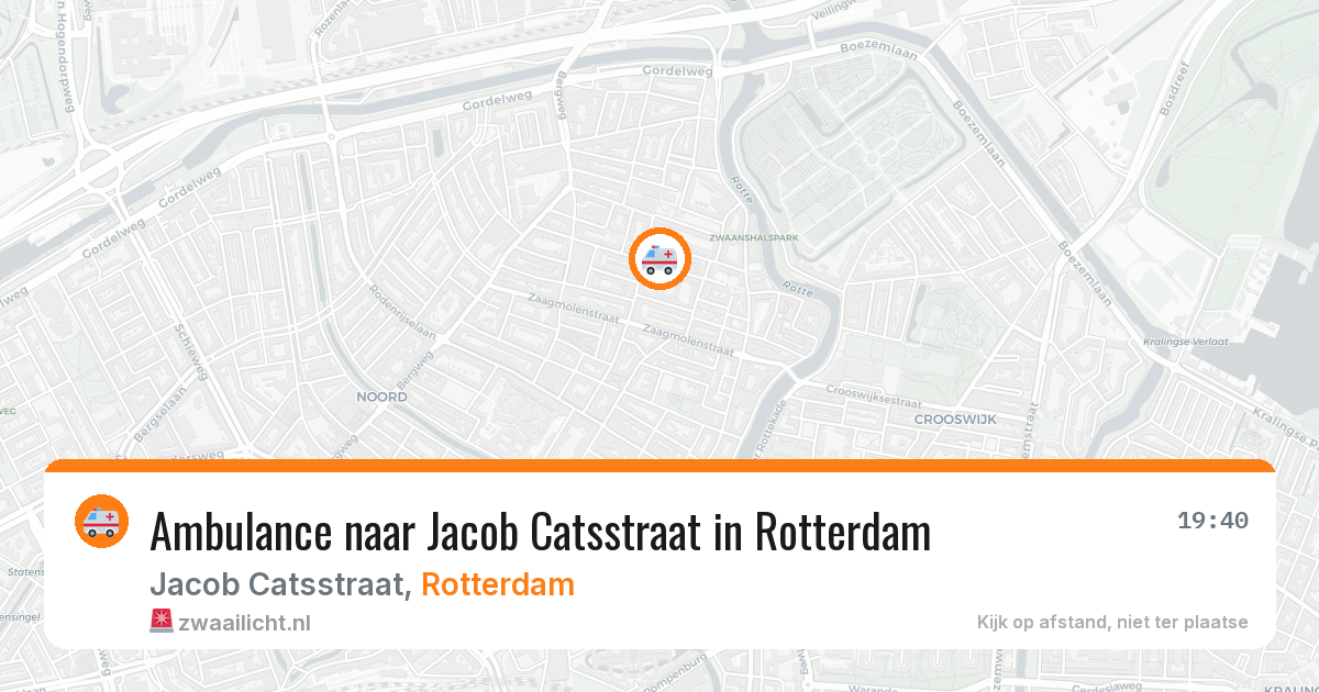 Ambulance naar Jacob Catsstraat in Rotterdam — 1 apr 2026