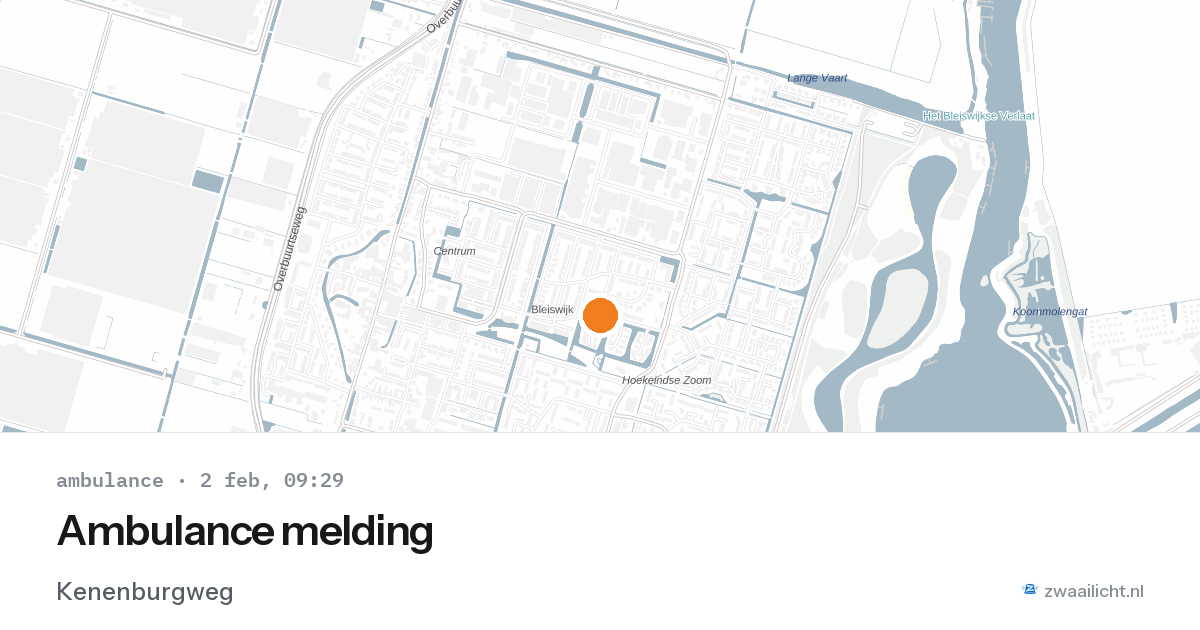 Ambulance melding — 2 feb 2026