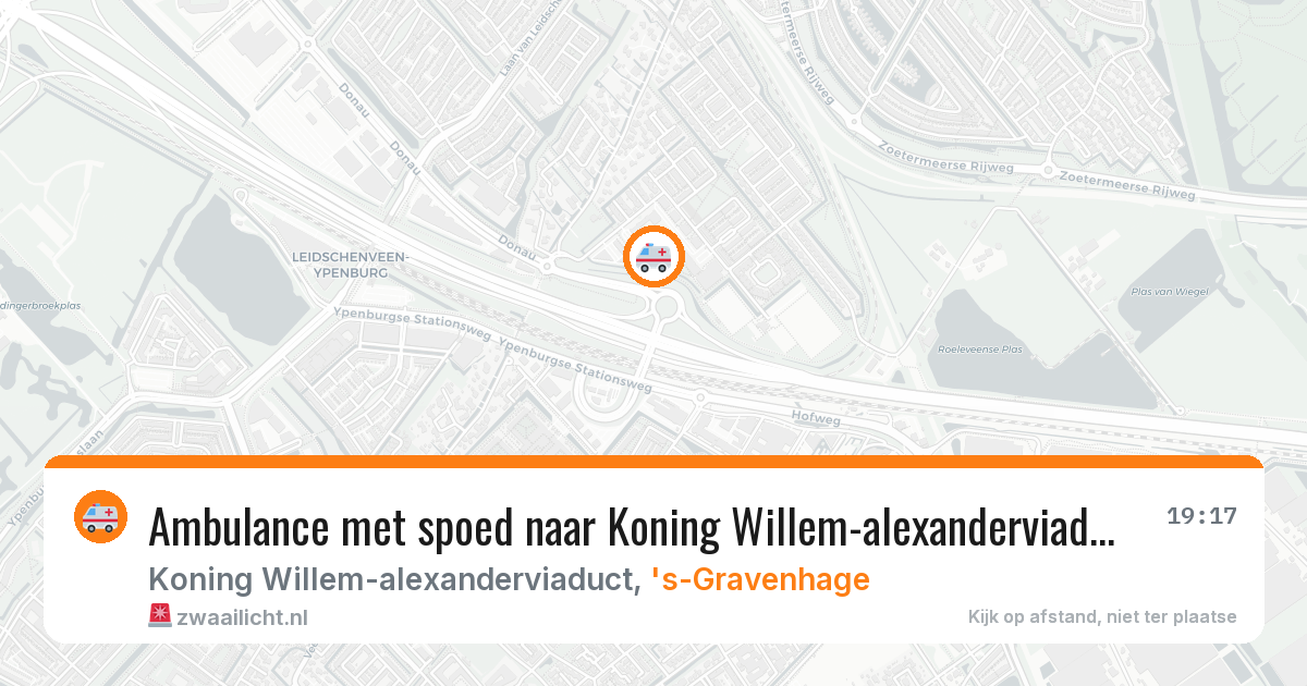 Ambulance met spoed naar Koning Willem-alexanderviaduct in 's-Gravenhage — 3 jun 2026